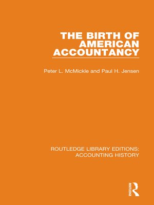 cover image of The Birth of American Accountancy